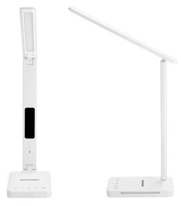 LED Stm. lampa s bezdr. nab. QI, displejem a USB portem LED/7W/230V 3000-6000K