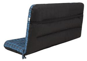 Polštář na houpačku ANIA 120 cm károvaný, modrý