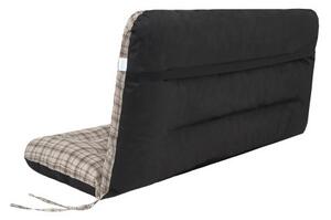 Polštář na houpačku ANIA 120 cm károvaný, béžový