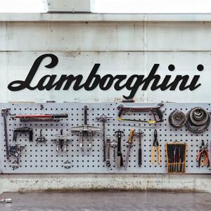 DUBLEZ | Dřevěné nápis na zeď - Lamborghini