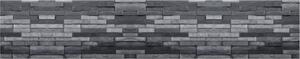 Grace Kuchyňská zástěna ABS plast Brick grey black Velikost: 4000x600mm