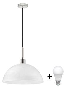 LED Lustr na lanku 1xE27/60W/230V bílá