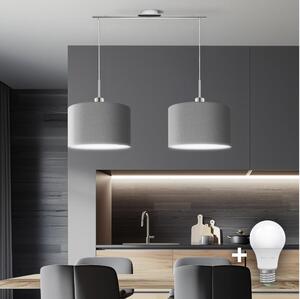 Eglo - LED Lustr na lanku TUNJA 2xE27/60W/230V šedá