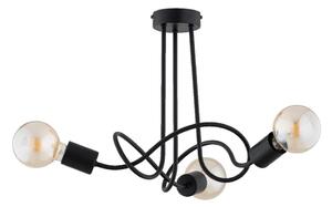 Přisazený lustr WINGO 3xE27/15W/230V černá