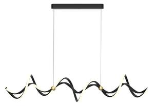 LED Lustr na lanku COLIA LED/55W/230V černá/zlatá