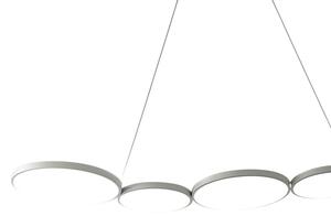 LED Lustr na lanku OLYMPIA 5xLED/10W/230V šedá