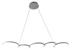 LED Lustr na lanku OLYMPIA 5xLED/10W/230V šedá