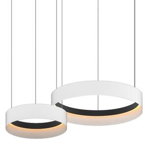 LED Lustr na lanku ORBITA LED/72W/230V bílá/černá