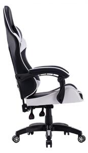 Herní židle LEMBIT - černá / bílá