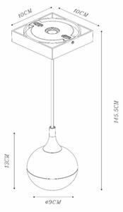Lucide 09438/01/31 - Lustr na lanku FAVORI 1xGU10/50W/230V IP44 bílá
