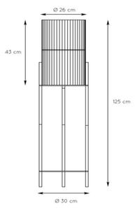 Lucide 03740/01/72 - Stojací lampa JANTINE 1xE27/40W/230V