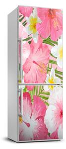 Fototapeta na ledničku Tropické květiny FridgeStick-70x190-f-104523837