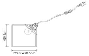 Lucide 10518/20/60 - Stolní lampa DAVOS 1xE27/60W/230V