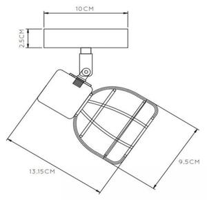 Lucide 00929/01/30 - Bodové svítidlo FILOX 1xE14/40W/230V