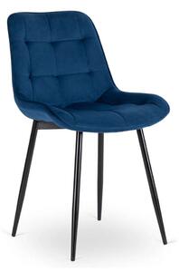Jídelní židle Zuto Velvet, modrá