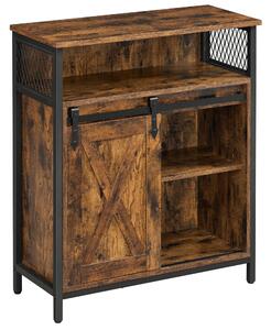 KOMODA, hnědá, černá, 70/80/30 cm Boxxx - Široké komody, Online Only