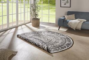 NORTHRUGS - Hanse Home, Kusový koberec Twin Supreme 104165 Black/Cream kruh | černá Typ: kulatý 140x140 cm