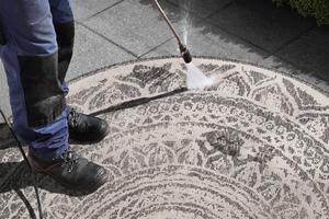 NORTHRUGS - Hanse Home koberce Kusový koberec Twin Supreme 104164 Grey/Cream ROZMĚR: 200x200 (průměr) kruh