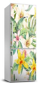 Fototapeta na ledničku Tropické květiny FridgeStick-70x190-f-108363816