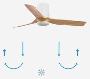 FARO 33833 - Stropní ventilátor MINI PUNT TUB S hnědá/bílá pr. 90 cm + DO