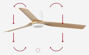 FARO 33829-Stropní ventilátor PUNT TUB M hnědá/bílá pr.130 cm + dálkové ovládání