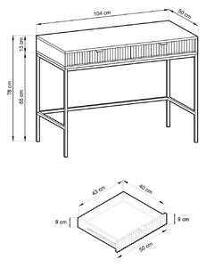 Konzolový stolek MISHEEL - šedý