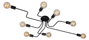 Briloner 2888-085 - Přisazený lustr FARETTO 8xE27/60W/230V černá