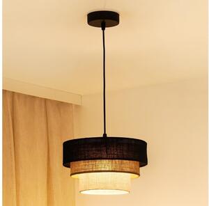 Brilagi - Lustr na lanku ASPEN LUNETA 1xE27/15W/230V pr. 25 černá/béžová/krémová