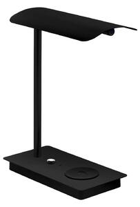 LED stolní lampa Arenaza, stmívatelná, QI, černá