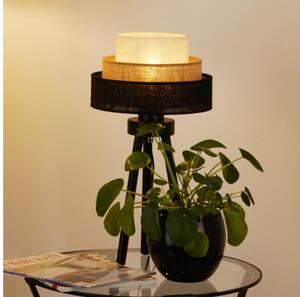 Brilagi - Stolní lampa ASPEN LUNETA 1xE27/15W/230V černá/béžová/krémová