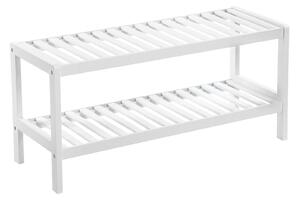 REGÁL NA BOTY, bílá, bambus, 70/33/26 cm Boxxx - Online Only šatny & botníky, Online Only