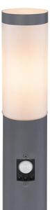Globo 3159AS - Ven. lampa se senzorem BOSTON 1xE27/15W/230V IP44 110 cm antracit