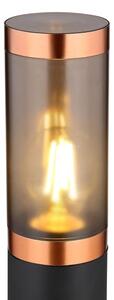 Globo 31588BC - Venkovní lampa BOSTON 1xE27/23W/230V IP44 80 cm černá/měď