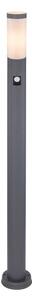 Globo 3159AS - Ven. lampa se senzorem BOSTON 1xE27/15W/230V IP44 110 cm antracit