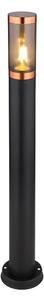 Globo 31588BC - Venkovní lampa BOSTON 1xE27/23W/230V IP44 80 cm černá/měď