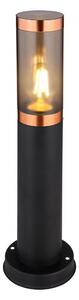 Globo 3158BC - Venkovní lampa BOSTON 1xE27/23W/230V IP44 45 cm černá/měď