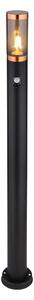 Globo 3159BCS-Ven. lampa se senzorem BOSTON 1xE27/15W/230V IP44 110cm černá/měď