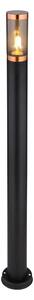 Globo 3159BC - Venkovní lampa BOSTON 1xE27/23W/230V IP44 110 cm černá/měď