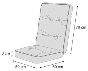 Polštář na zahradní židli LENA béžový ekolen