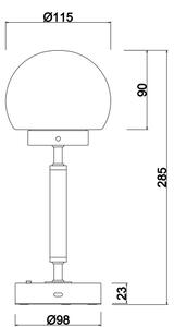 Globo 21033A-LED Nab. dot. stol. lampa HAKU LED/2,5W/5V 2700/4000/6500K antracit