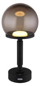 Globo 21034S - LED Nab. dot. stol. lampa HAKU LED/2,5W/5V 2700/4000/6500K černá
