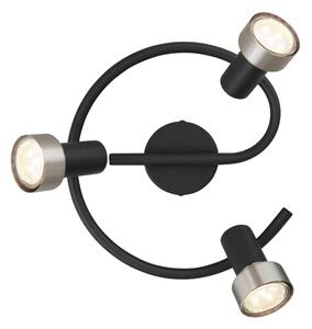 Globo 57917-3N - Bodové svítidlo MASON 3xGU10/25W/230V černá/stříbrná