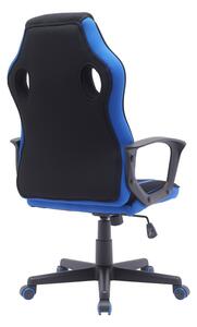 Otočná židle EILISH - černá / modrá