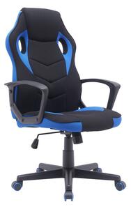 Otočná židle EILISH - černá / modrá