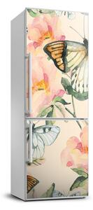 Fototapeta samolepící na ledničku Růže a motýli FridgeStick-70x190-f-117916209
