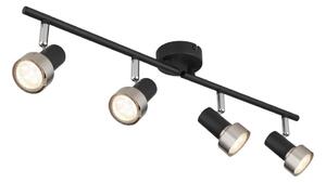Globo 57917-4N - Bodové svítidlo MASON 4xGU10/25W/230V černá/stříbrná