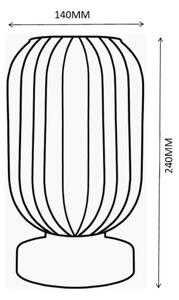 Globo 15469TO - Stolní lampa NORMY 1xE27/40W/230V bílá