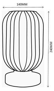 Globo 15469TS - Stolní lampa NORMY 1xE27/40W/230V šedá