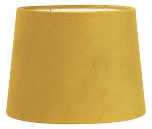 PR Home Li Na stolní lampa, samet zlatá Ø 30cm