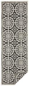 NORTHRUGS - Hanse Home, Běhoun Twin Supreme 104129 Black/Cream | bílá, černá Typ: 80x250 cm